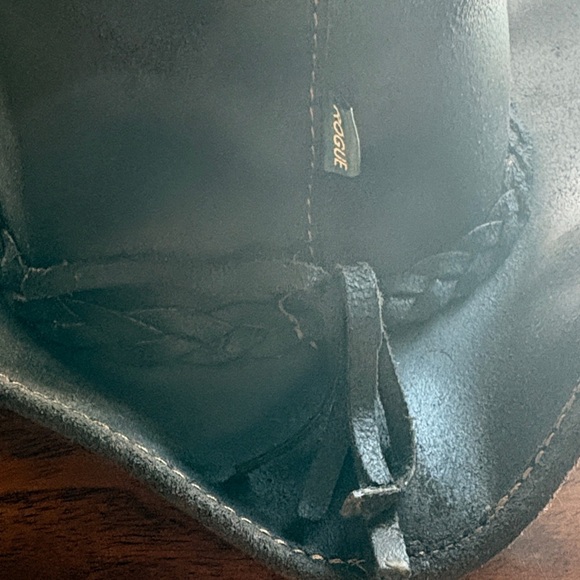 Rogue Brown Leather Safari Bush Hat with Braided Band